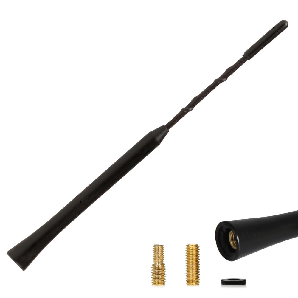 ANTENA AUTO EXTERIOR NEAGRA 23CM CU 2 ADAPTOARE (5-6MM) 