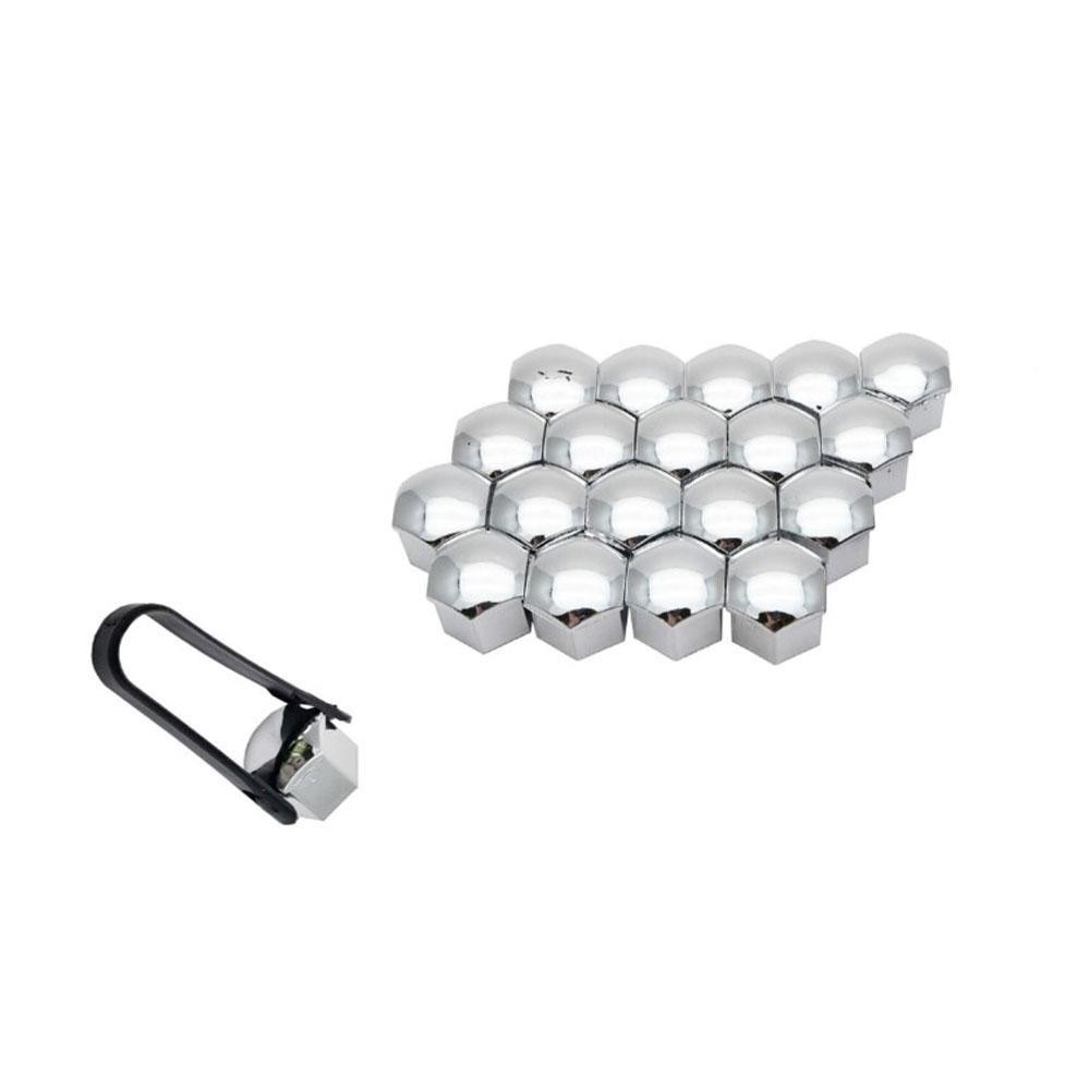 CAPAC PREZOANE 19 MM CROM SET 20 BUC+CLESTE 