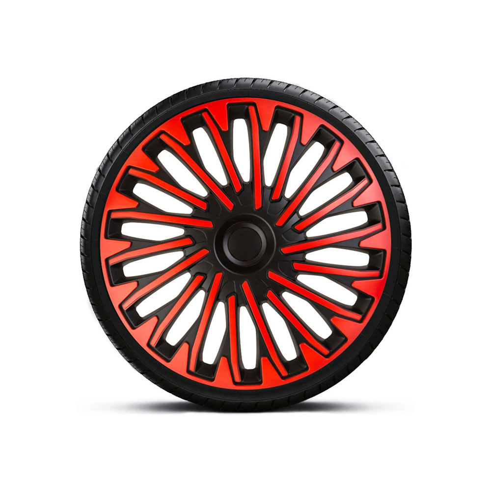 SET CAPACE ROTI 15` ROSU-NEGRU CU INEL NEGRU SOHO 