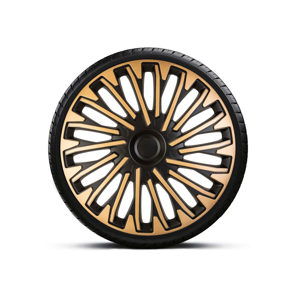 SET CAPACE ROTI 16` GALBEN-NEGRU CU INEL NEGRU SOHO 