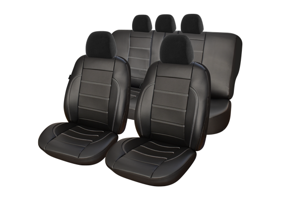 SET HUSE SCAUN EXCLUSIVE LEATHER KING NEGRU 