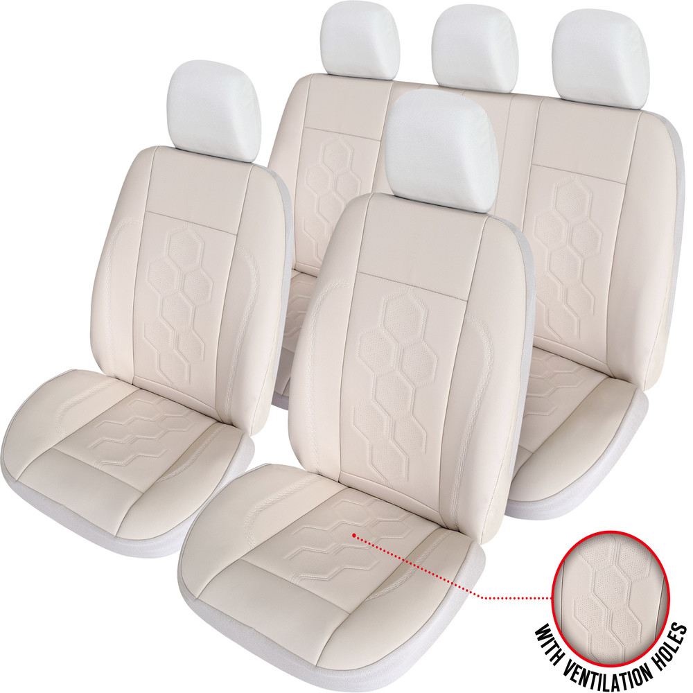 SET HUSE SCAUN EXCLUSIVE LEATHER KING BEJ 