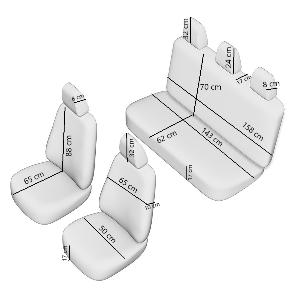 SET HUSE SCAUN RACING BEJ 