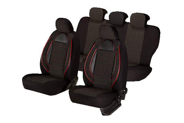 SET HUSE SCAUN RACING NEGRU 