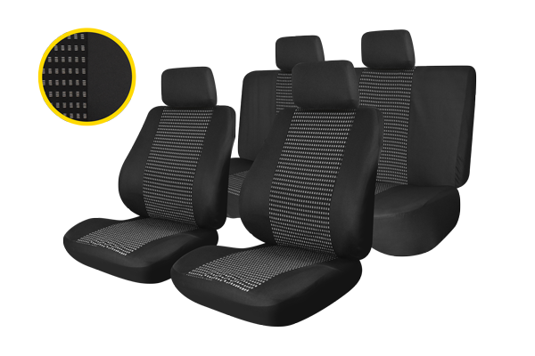 SET HUSE SCAUN TRAFFIC - NEGRU 003 