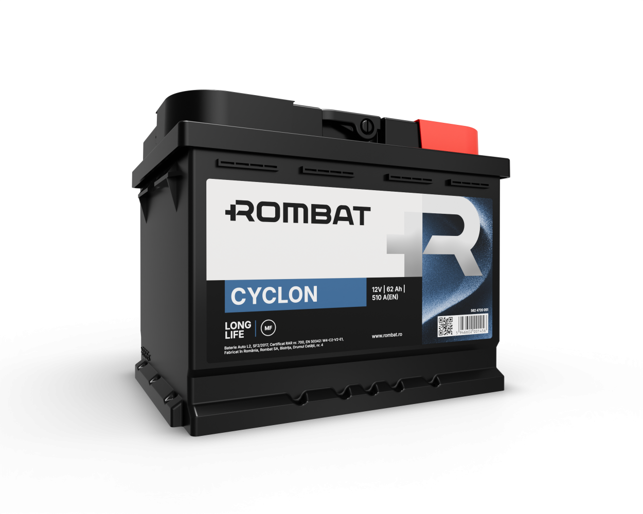 Acumulator Rombat Cyclon 62 Ah 