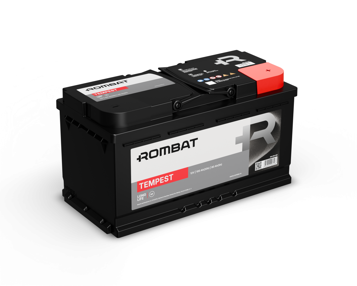 Acumulator Rombat Tempest 100 Ah ● Gama Semitractiune ● 