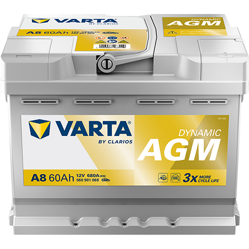Acumulator Varta Silver Dynamic AGM 60 Ah 680A [Start-Stop] 