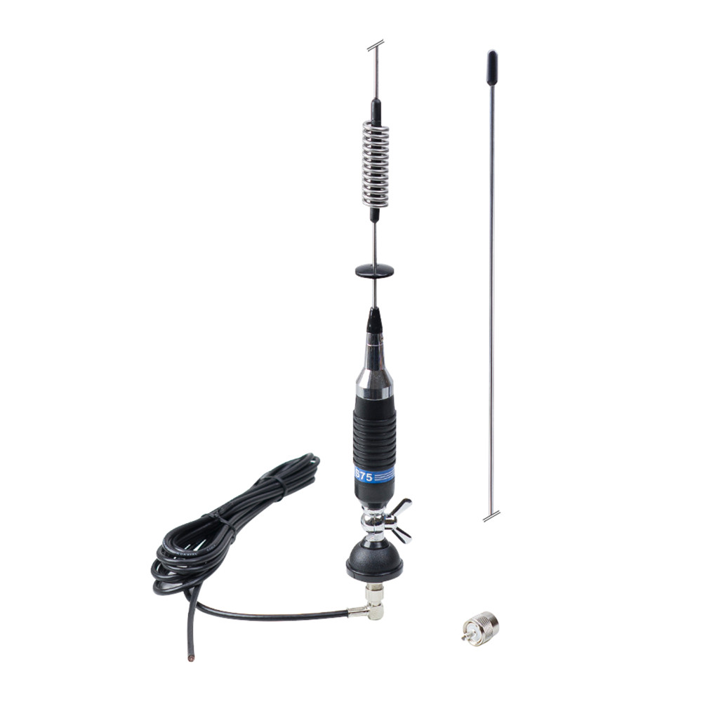 ANTENA CB PNI S75 CU FLUTURE, CU MONTURA, CABLU SI MUFA PL 