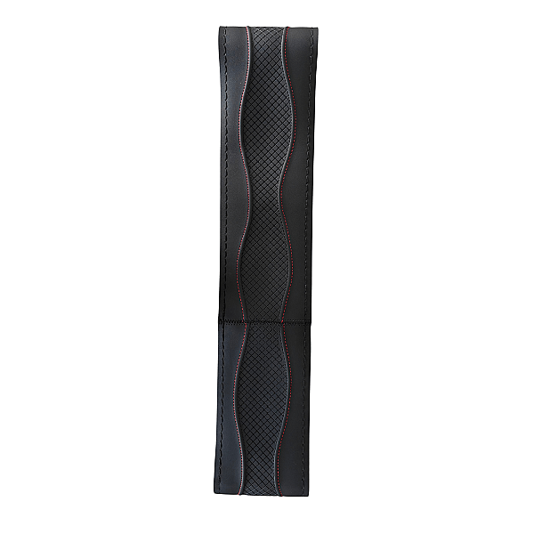 Husa volan cu snur Carmax negru/rosu (37-39 CM) 