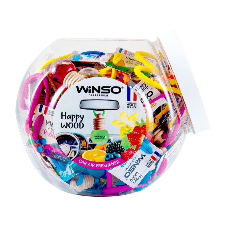 Odorizant Winso Happy Wood 5,5 ml Mix (paper card, 40 pcs. in plastic jar) 