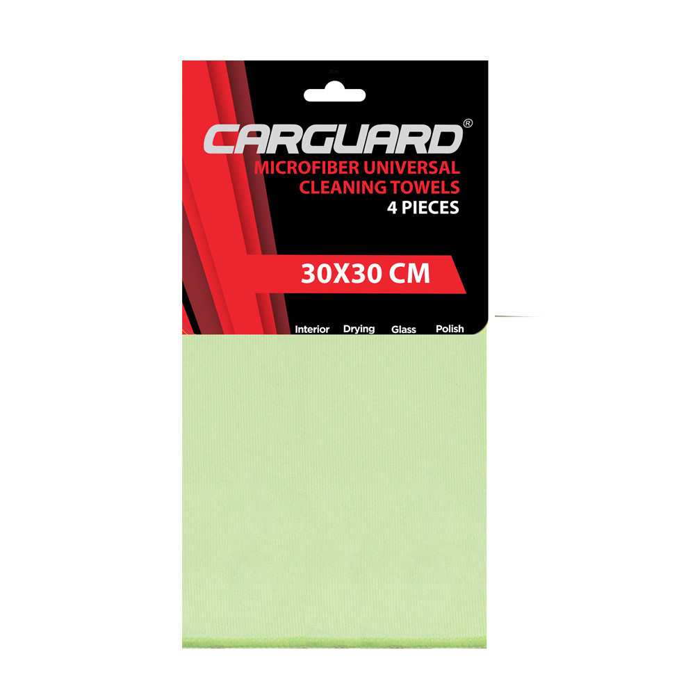 Set 4 lavete microfibra 30x30cm Carguard 