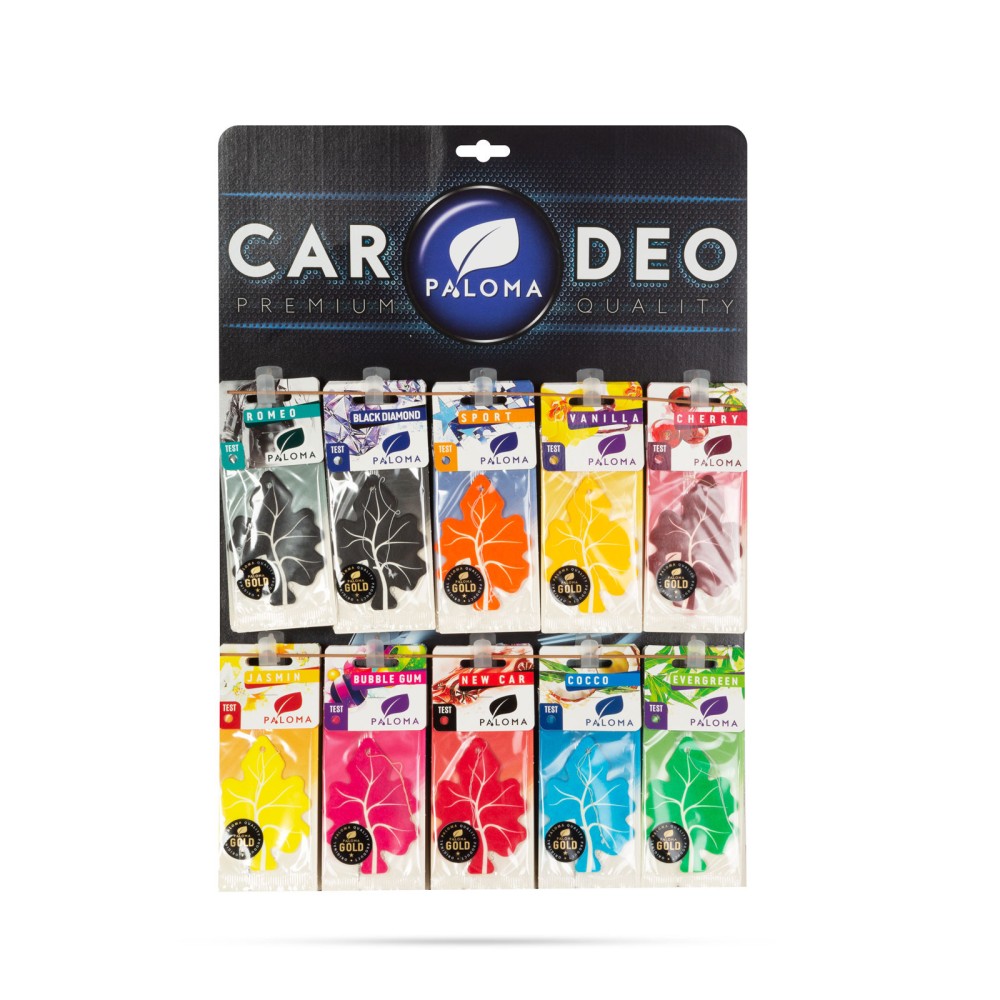 Set Odorizante auto Paloma Gold 90 buc 