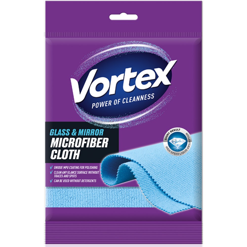 VORTEX Laveta din microfibra pentru sticla si oglinzi 