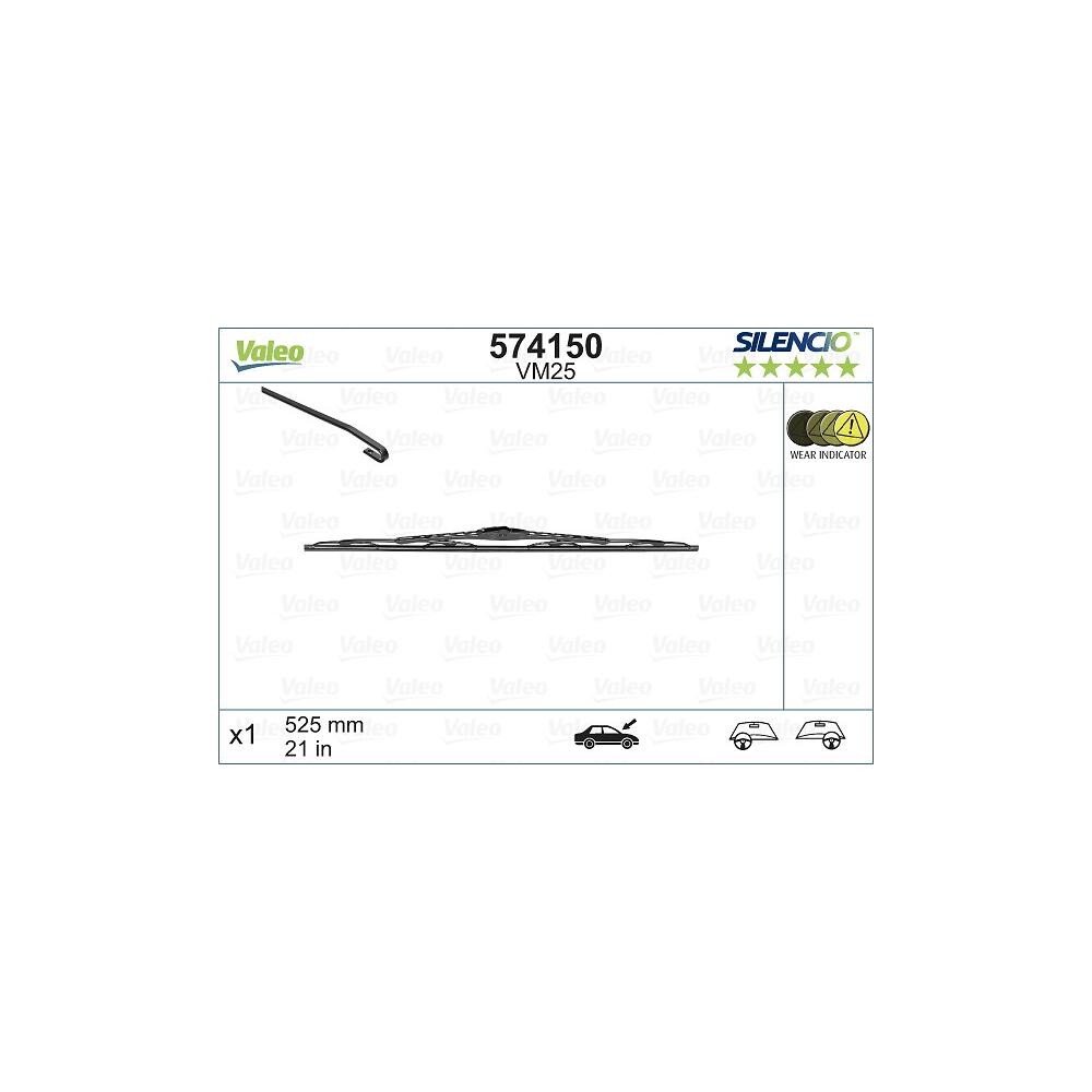 STERGATOR PARBRIZ VALEO SILENCIO CONVENTIONAL 525 MM VM25 