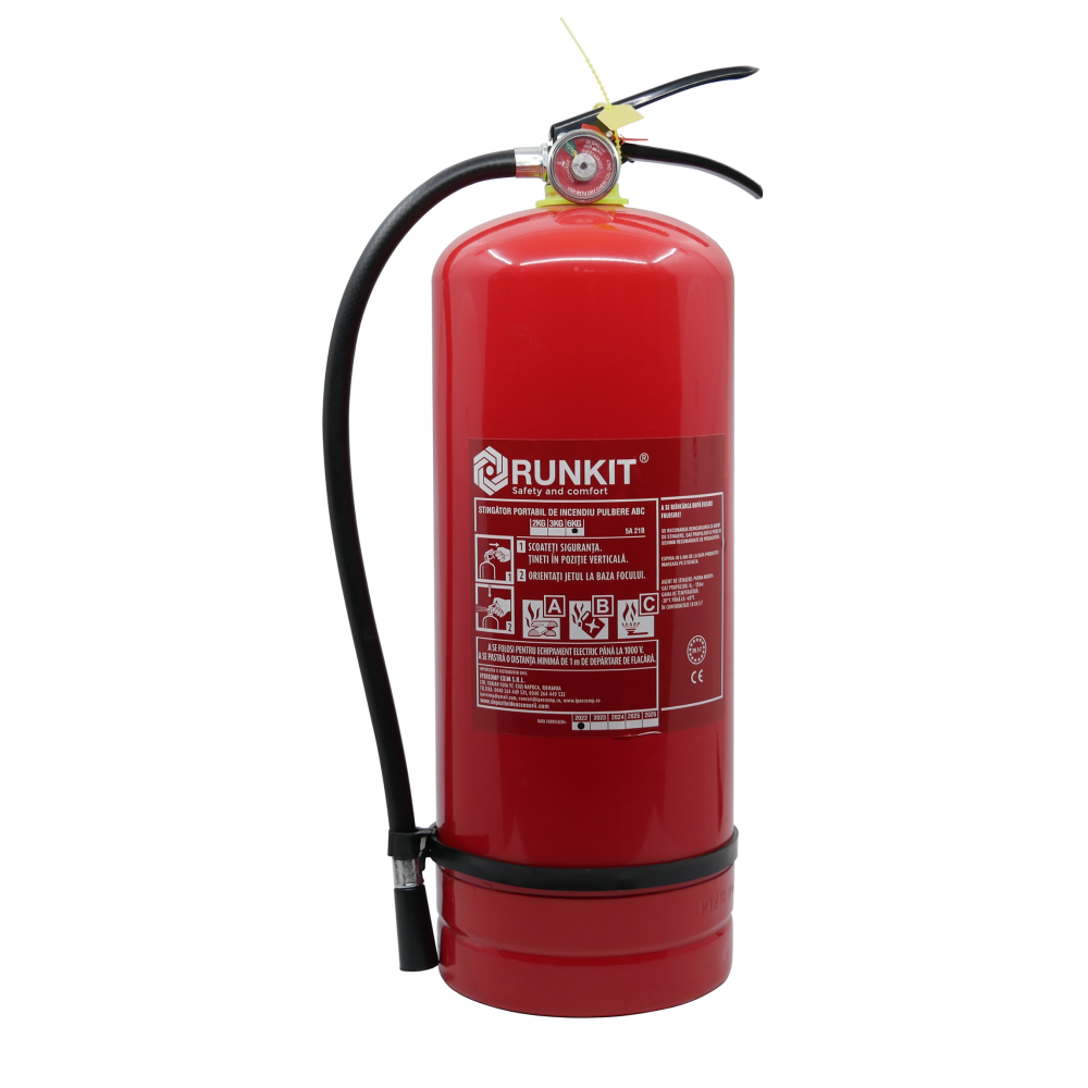 Stingator auto P6 cu manometru 6kg RUNKIT 