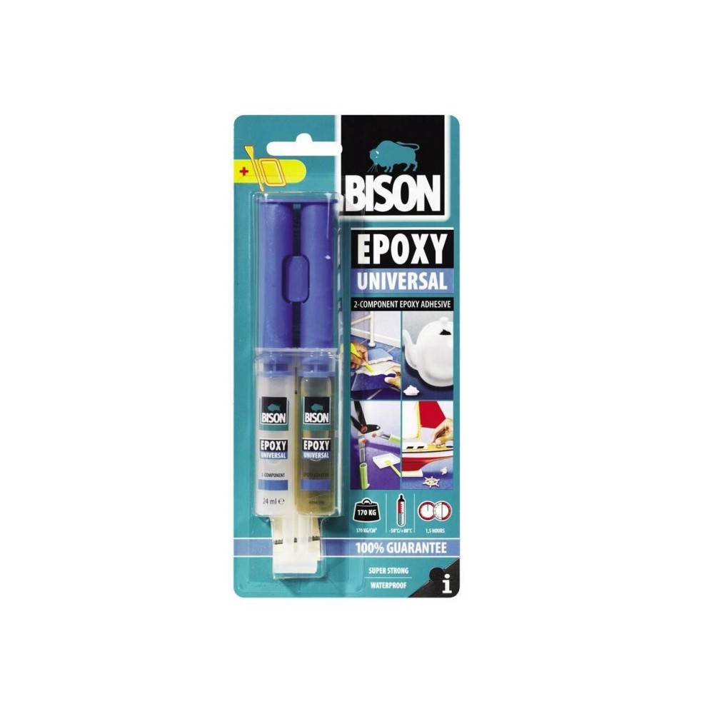 Adeziv bicomponent universal BISON Epoxy Universal, 2 x 12ml 
