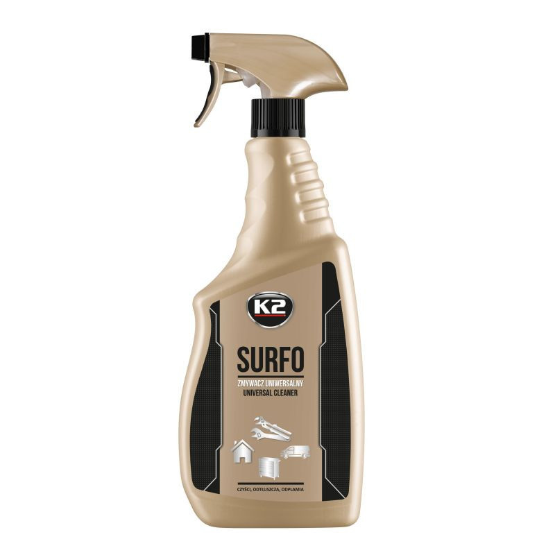K2 SURFO Solutier curatare  pt suprafete din metal, sticla si plastic 750 ml 