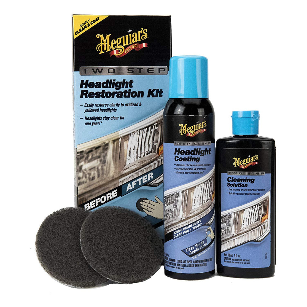 Kit Polish Faruri Meguiars Two Step Headlight Restoration Kit 