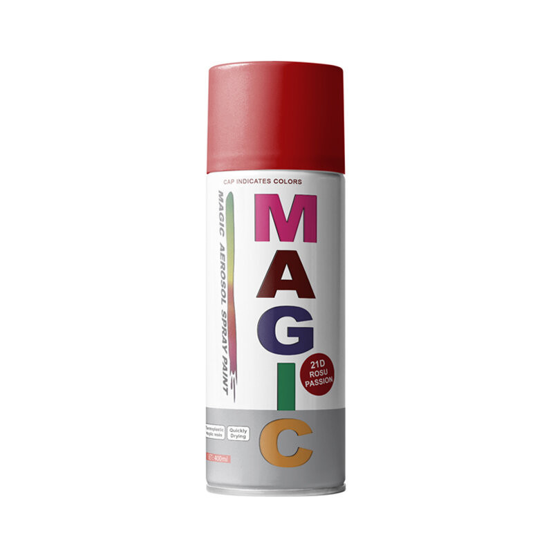 Magic - Vopsea spray  21D Rosu Passion 21D 450 ml 