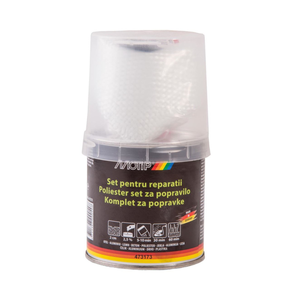 MOTIP Set chit poliesteric cu țesătură din fibră de sticlă, 250g 