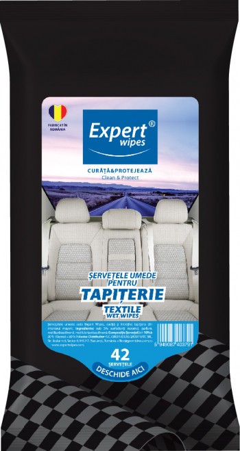 Servetele umede pentru tapiterie Expert Wipes 42 servetele 