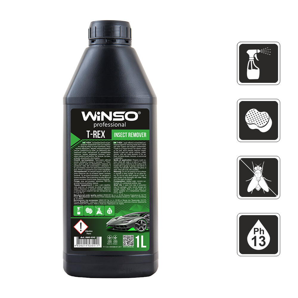 Solutie curatare insecte Winso Professional T-REX Insect Remover 1L 