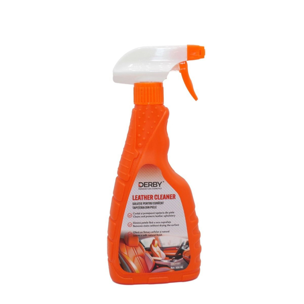 Solutie curatat tapiteria din piele, cu pulverizator 500ml DERBY 
