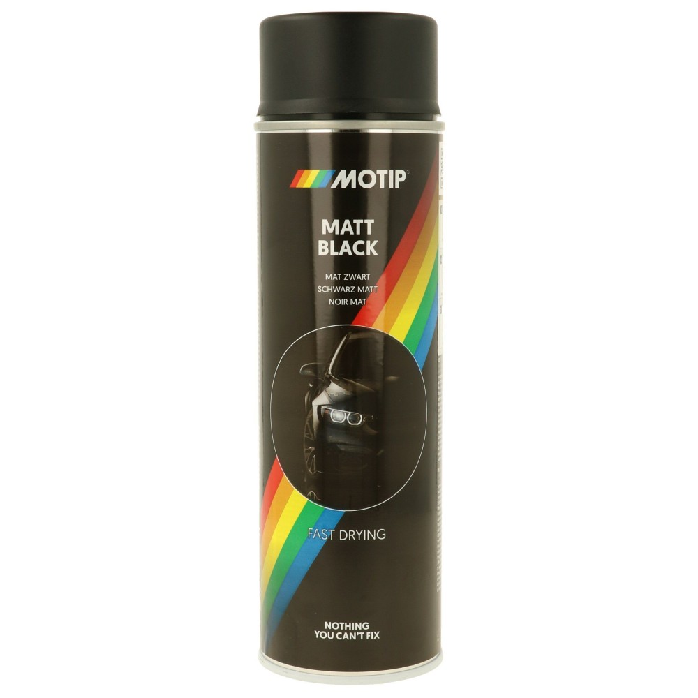 Spray vopsea negru mat Motip 500ml 
