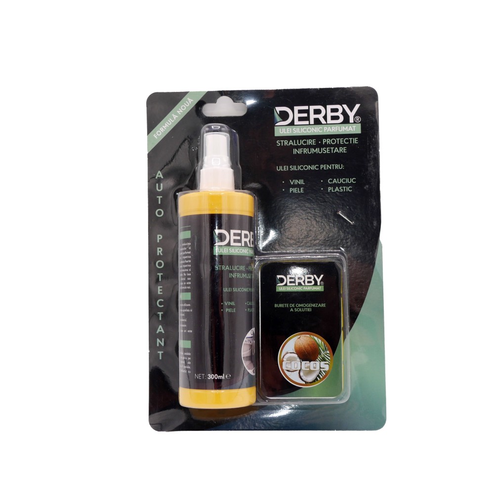 Ulei siliconic parfumat cocos 300ml + burete DERBY 