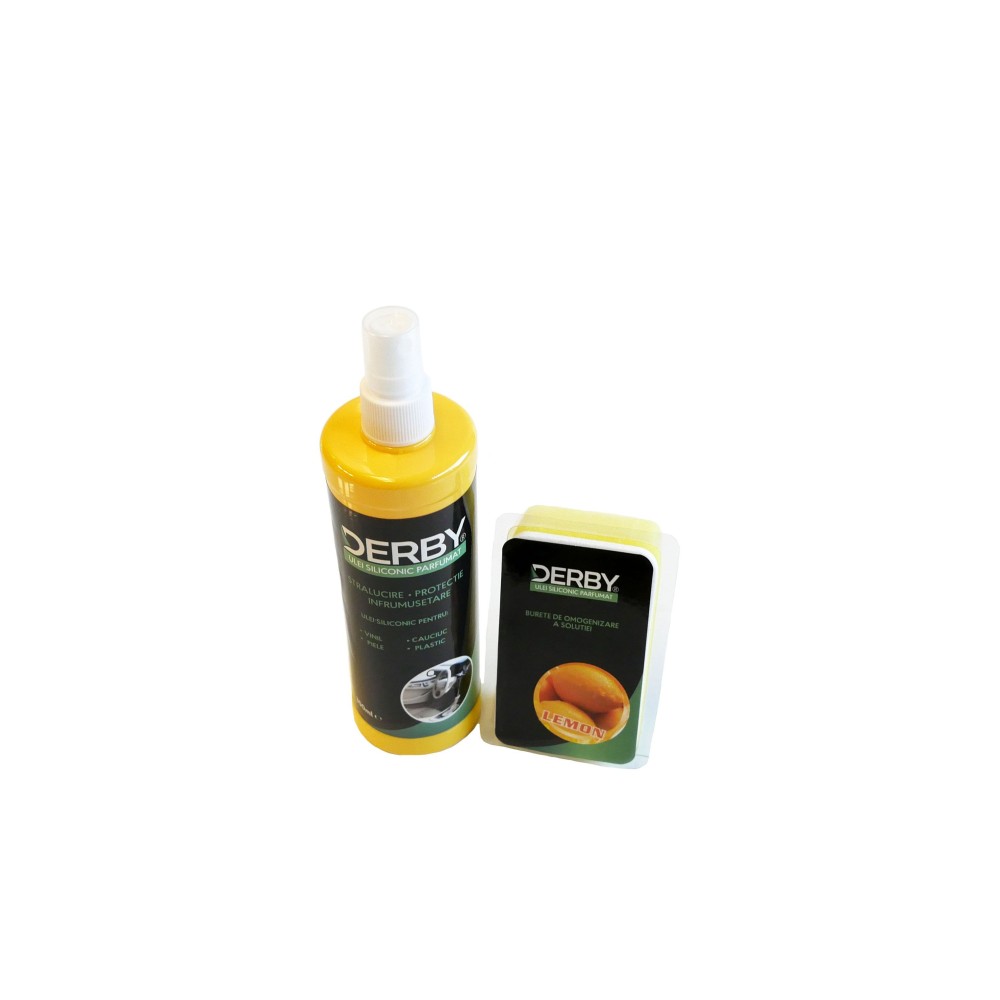 Ulei siliconic parfumat pentru bord Lamaie 300 ml + burete 