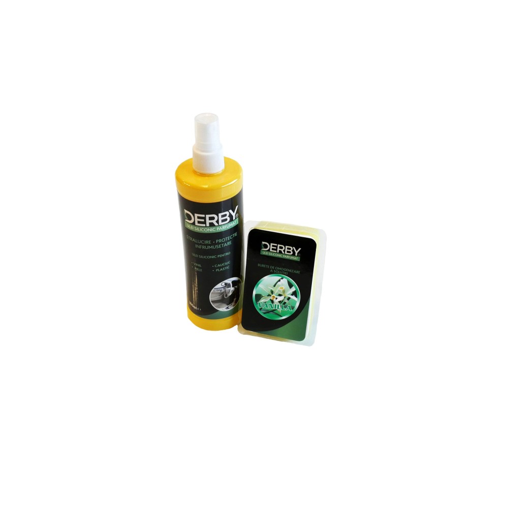 Ulei siliconic parfumat pentru bord Vanilie 300 ml + burete 