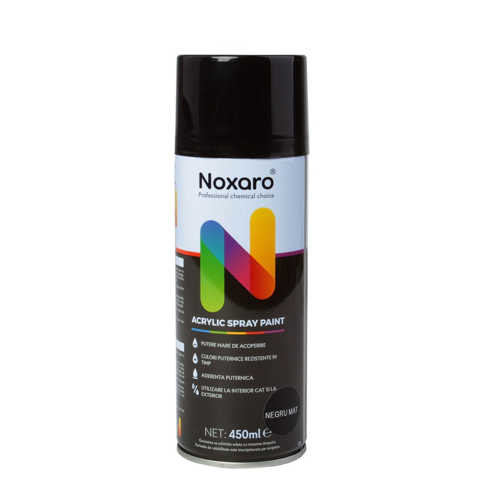 Vopsea spray 450 ml Negru Mat 