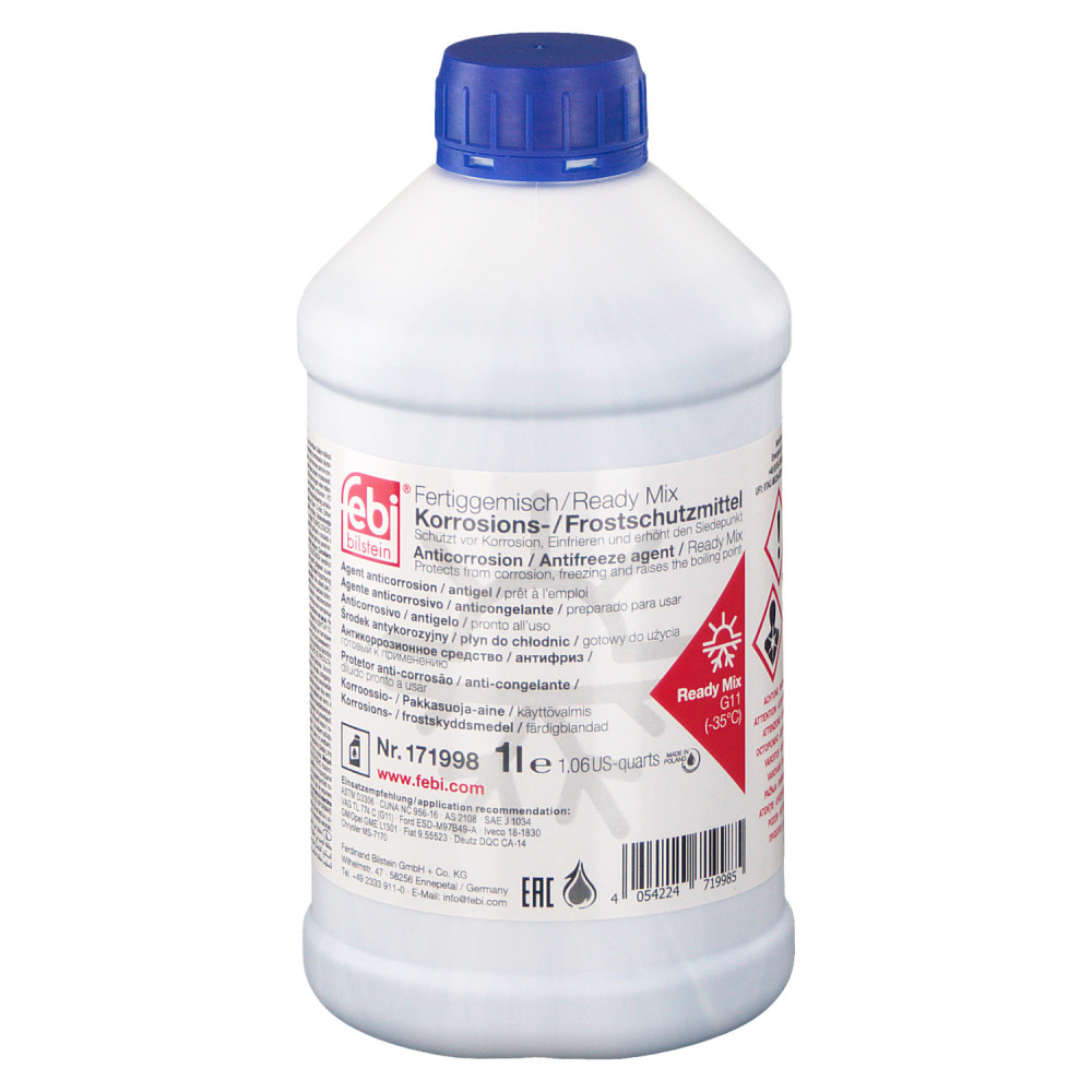 Antigel diluat G11 Albastru Febi (-35°C) 1L 