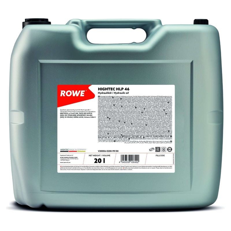 ULEI HIDRAULIC ROWE HIGHTEC HLP 46 20L 