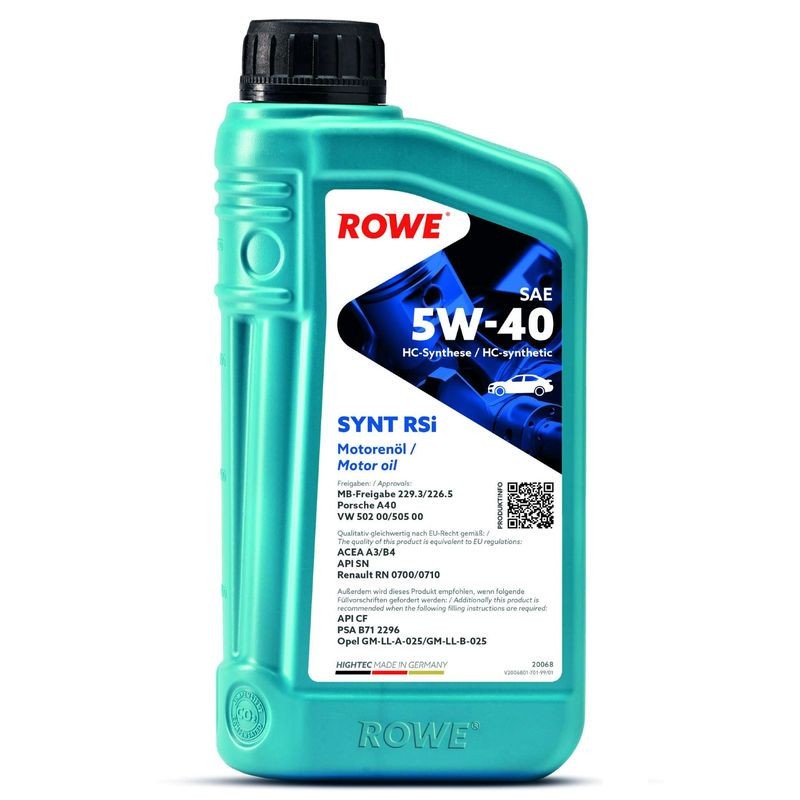 Ulei motor turisme Rowe HighTec Synt RSi 5W40 1L 