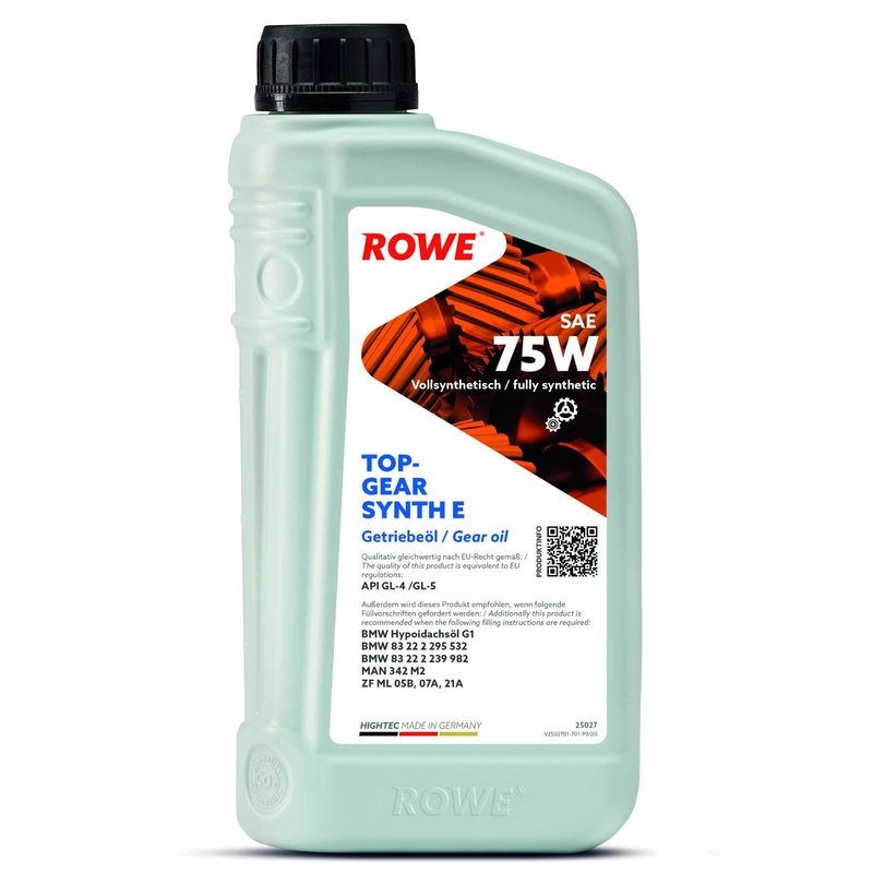 ULEI TRANSMISIE ROWE HIGHTEC TOPGEAR SYNTH E SAE 75W 1L 
